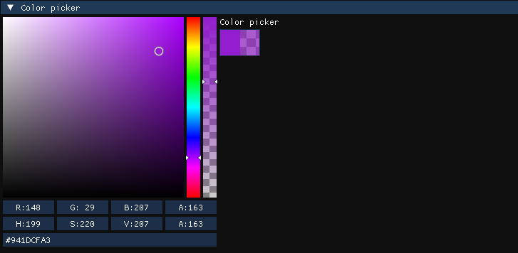Color picker tool